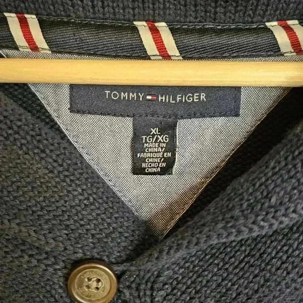 Navy Tommy Hilfiger Sweater with Crest, XL